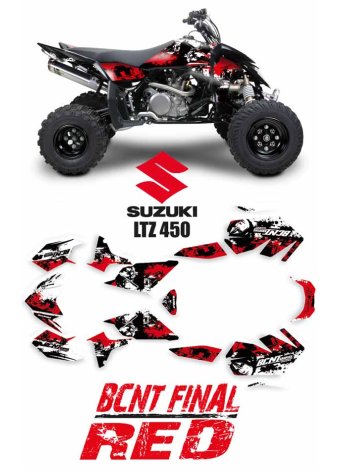 Grafica Quad Suzuki Final Red